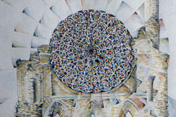 Byland Abbey Rainbow Mandala by Carolyn Smith